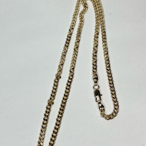 14k goldfilled thin Miami link necklace - Picture 3 of 4